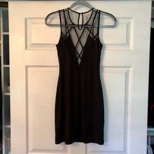 Bebe body-con black dress